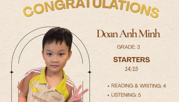 Hoàn thành kỳ thi 𝐒𝐭𝐚𝐫𝐭𝐞𝐫𝐬 với 𝟏𝟒 𝐤𝐡𝐢𝐞̂𝐧